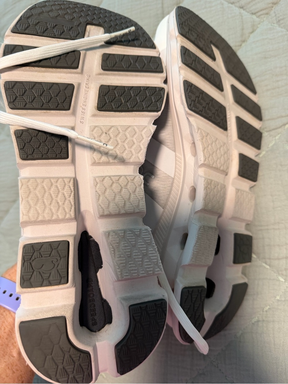 On Running Women's White Lightweight Sneakers - Picture 6 of 8